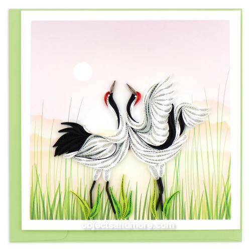 Cranes Card by QUILLING CARD
